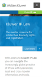 Mobile Screenshot of kluweriplaw.com